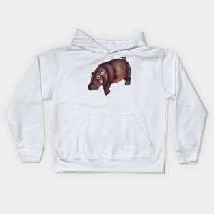 Cozy Hippopotamus Kids Hoodie